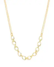 Argento Vivo Oval Frontal Necklace, 16-18
