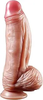 Sex Toys Huge Thick Dildo 2.6'' Diameter Realistic Silicone G-spot Dildos with Strong Suction Cup for Hands-Free and Anal Play, Adult Sex Toys Big Lifelike Penis for Men and Women