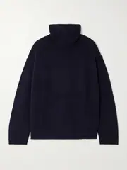 [Allude] Allude - Wool And Cashmere-blend Turtleneck Sweater - Navy - small small Blue