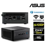 【ASUS 華碩】NUC I5十二核{朧月刺客IIB} 迷你電腦(I5-1240P/16G/2TB M.2 GEN4)