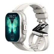 Smart Watch with Earbuds,2 in 1 Smart Call Watch with Bluetooth Headphones 2 Inch Large Screen with Fitness Tracker Sport Modes Monitor(Silver-Silicone)