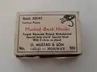 Mustad 92671 # 12 100Ct Bronze Forged Beak Hook Dry Fly Fishing NEW