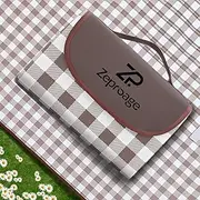 Zeproage Waterproof Picnic Blanket, 150x200cm Picnic Mat Outdoor Portable Travel Camping Coffee
