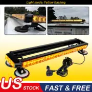 Emergency Warning Light Bar Rooftop LED Strobe Flash Light Double Side 26" Amber