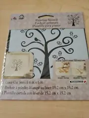 Plaid - Folk Art Painting Stencil - Tree