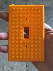 Lego compatible outlet light switch - ORANGE