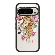 Google Pixel 9 Pro Impact Magnetic Case TIGER & FLOWERS