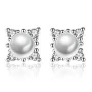 3PCS Silver plating Stud Earrings Retro Simple Earrings Jewelry