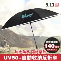 在飛比找momo購物網優惠-【禾統】UV50+自動收納反折傘(UV傘 自動傘 抗風級 1