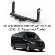 Tow Bar For Mercedes SPRINTER Van NO STEP (2006-18) & 13 Pin Bypass Relay - V032