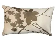 Blush Velvet Pillow With Gold Basketweave Embroidery by Lili Alessandra
