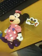 Mouseketoys Disney February Minnie Mouse Birthstone Bean Bag Plush 9" New