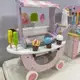 木製廚房玩具 過家家仿真冰淇淋 小推車 兒童便利車玩具 超市仿真推車 冰棒玩具