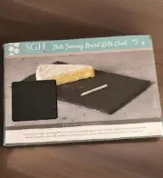 Slate Serving Board With Chalk 12"x8" Sophia Grace Home Cheese Serving Platter