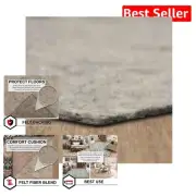 Luxury 100% Felt Rug Pad 11' 1" x 15' 8" for All Floors - Green Certified