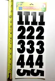 Crayola Poster Stickers - 30pcs Number Characters (0-9), Wall Safe & Removable