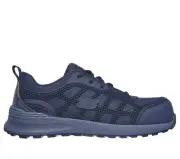 SKECHERS WORK Womens Bulklin - Ayak Composite Toe Work Shoe Navy - 77289-NVY, Na
