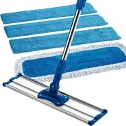 Multi-Surface Zflow Microfiber Mop - 18" Mop with Adjustable Handle & 3 Pads