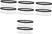 [LIFKOME] Adjustable Elastic Waistband Elastic Rope Belt Cord Threading Device Heavy Punk Belt Pants Chain No Show Stretch Belts Decorative Chain Pants Barbed Bed Frame Rubber Bands