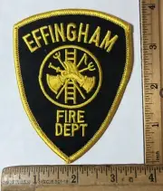 Vintage Effingham Illinois Fire Department Patch Rescue Emergency