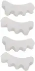 2 Pairs Toe Separators, Soft Gel Toe Spacers to Correct Bunions, Toe Stretcher f