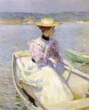 Childe Hassam The White Dory 1895 17"x 22" Archival Art Print