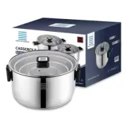 Chefpot 3-Piece Stainless Steel Cookware Set in Silver