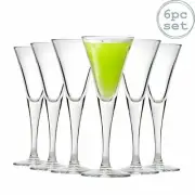 Stemmed Sherry Glasses, 55ml Fiore Clear Barware Drinking Tableware - Set of 6