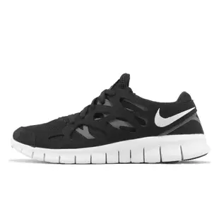 Nike 慢跑鞋 Free Run 2 黑 灰 白 赤足 輕量 復刻 運動鞋 男鞋 537732-004