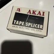 Vintage Audio Tape Splicer Akai Model AS-3 New Original Box & Instructions NOS
