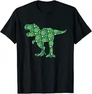 [X.Style] International Dot Day Green Polka Dot T Rex Dinosaur Kids T ds968 T-Shirt (3XL)