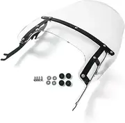 Windscreens & Parts For Softail For Fat For Boy 2018-2022 Motorcycle Windscreen Windshield Front Windshield 15-19 Inches Wind Deflector Screen (Size : Chrome 19inch)