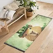 QGBYMX Washable Runner Rug Capybara Stpatricks Day 2’ x 6’ Non Slip Kitchen Runner Rug for Hallways Entryway Patio Living Room Floor Carpet Runner- Soft Thin Mat for Family Pet