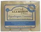 A La Maison Hypoallergenic Unscented Soap with Vegetable Glycerin 4 Ct 12 Pack