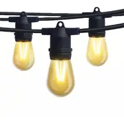 LED Festoon String Lights for Wedding Solar and Plug-In Connectable
