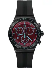 [Swatch] Crimson Mystique Watch in Black