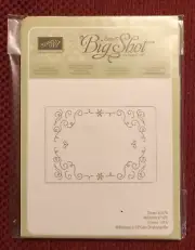 Stampin Up Sizzix Big Shot FILIGREE FRAME Textured Impressions Embossing Folder