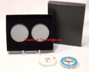 2 Direct Fit Capsule Holder & Coin Display 40.6mm Storage Box 1oz Silver Taku