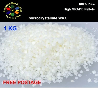 1kg Microcrystalline wax pellets - PURE wax-dip - beehive, paraffin, beekeeping
