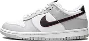 [Nike] Unisex Adult Dunk Low Grade School, Gray Fog/Lt Crimson-blue Chill, 7 Big Kid