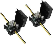 KOMBIUDA 2pcs Car Power Filter Ground Loop Noise Reducer for Automotive Audio Systems Noise Isolator for Enhanced Performance Cars and Trucks