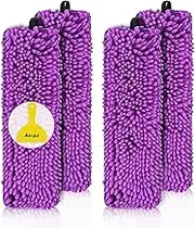 Ashsajkd 4 Pack Pet System Reusable Sweeping Pads Compatible for Bona Family Mops,Microfiber Sweeper Pads for Multi Surface Floors,Hardwood,Tile,Vinyle,Washable Cleaning Refills Pad for 18Inch Mops