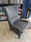 Salerno Charcoal Grey High Back Wing Chair Lounge WingBack ArmChair: Super Comfy