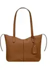 New Oroton Small Leather Lilly Shopper Tote Bag. Cognac color.