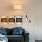 XCJump Modern Curved Floor Lamp 3 Levels Remote Control Dimmable Adjustable H...