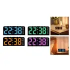 Digital Alarm Clock Large Display with Atmosphere Light LED Clock for Living