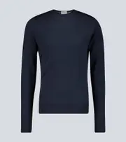 [John Smedley] John Smedley Wool Marcus crewneck sweater AU 87 blue