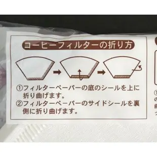 日本直送 咖啡濾紙 無漂白 50枚入 扇形 濾紙手沖咖啡 義式咖啡機 快煮咖啡機 濾紙 日本媽媽推薦