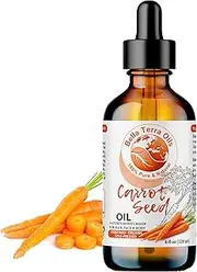 NEW Carrot Seed Oil. 120ml Cold-pressed. Unrefined. Organic. 100% Pure. Daucus Carota. Hexane-free. Rejuvenates Skin and Softens Hair. Natural Moisturiser. For Hair, Face, Body, Nails, Stretch Marks.