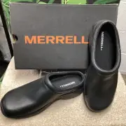 Merrell Encore Gust 2 Black Clog Slip-on Shoe Loafer Men's US sz 9 NEW!! leather